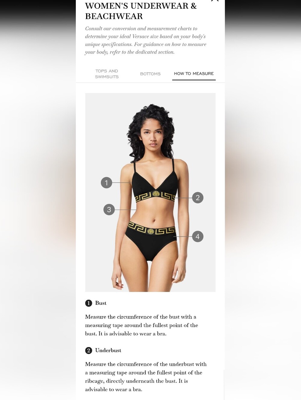 VERSACE NWT Greca Medusa Border Triangle Swim Black Gold  Size 3 - Picture 14 of 14